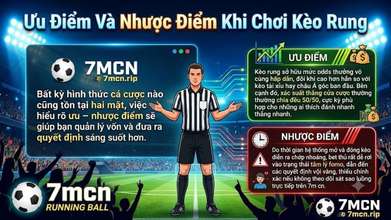 Bảng so sánh ưu nhược điểm khi bắt cược running ball dành cho bet thủ.