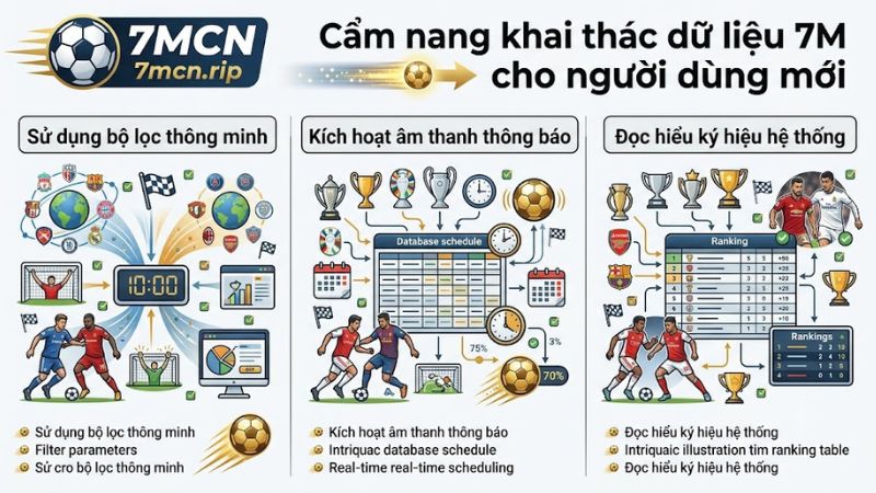 Hướng dẫn cài đặt bộ lọc giải đấu và âm thanh báo bàn thắng tại 7mcn