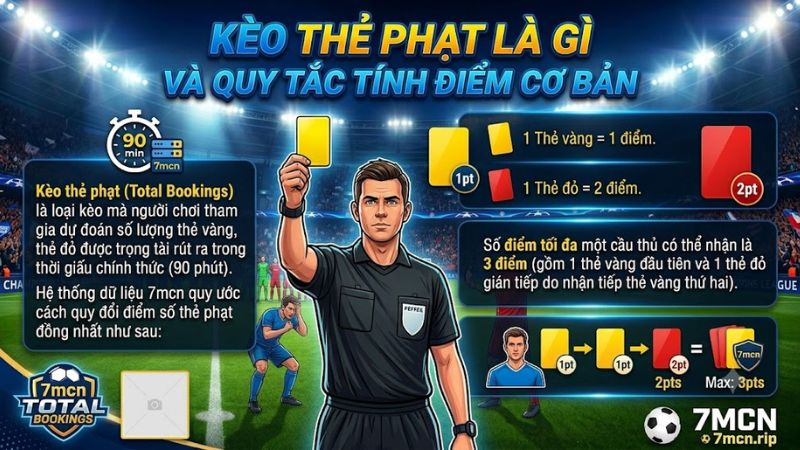 Hướng dẫn cách chơi kèo thẻ phạt chuẩn xác tại 7mcn